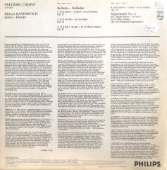 Chopin - 4 Ballades - Fantaisie Impromptu / Bella Davidovich LP