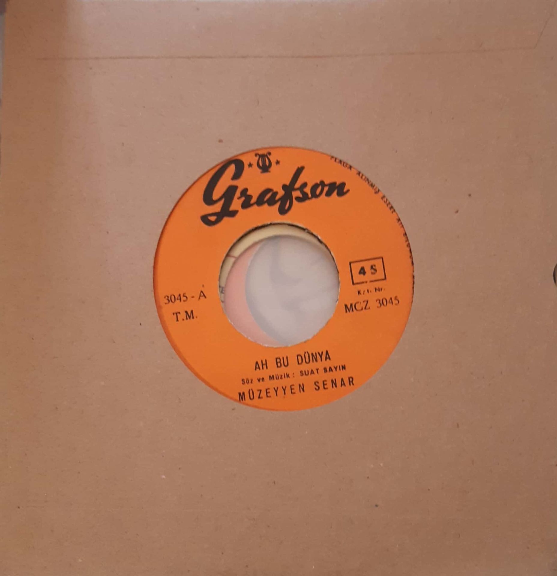 Müzeyyen Senar Ah Bu Dünya 45lik