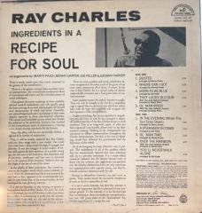 Ray Charles - Ingredients In A Recipe For Soul LP