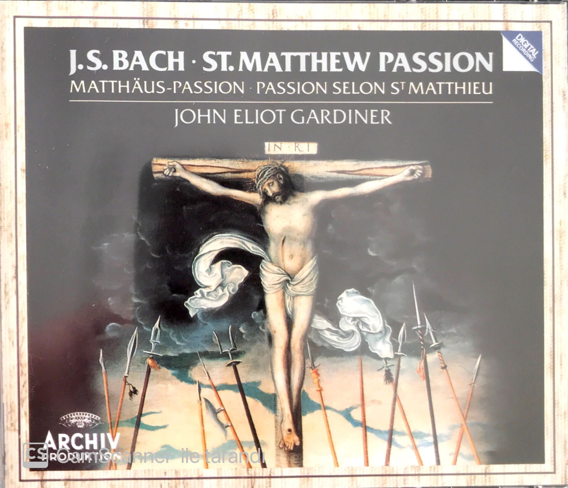 Bach: Matthaus - Passion / John Eliot Gardiner 3xCD