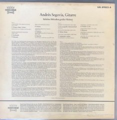 Andres Segovia Beliebte Melodien Grosser Meister LP