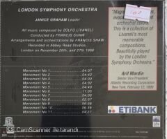 Zülfü Livaneli - London Symphony Orchestra Plays Livaneli  CD