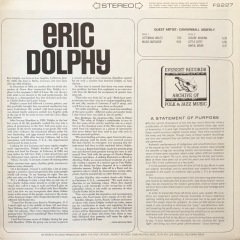 Eric Dolphy Guest Artist ''Cannonball'' Adderly LP