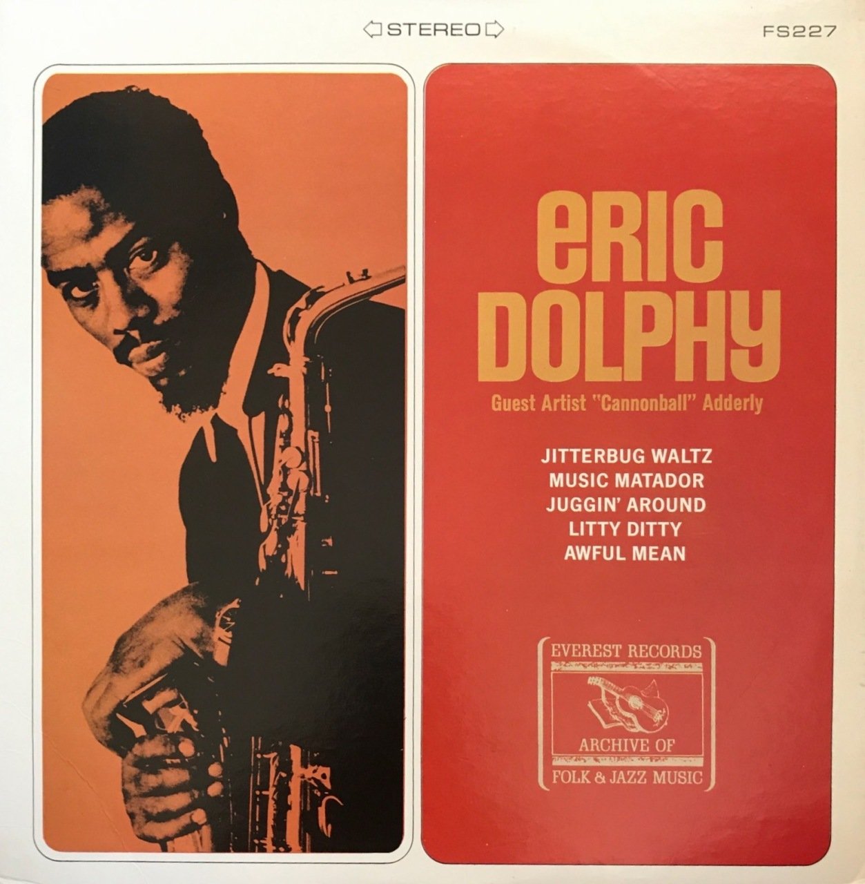 Eric Dolphy Guest Artist ''Cannonball'' Adderly LP