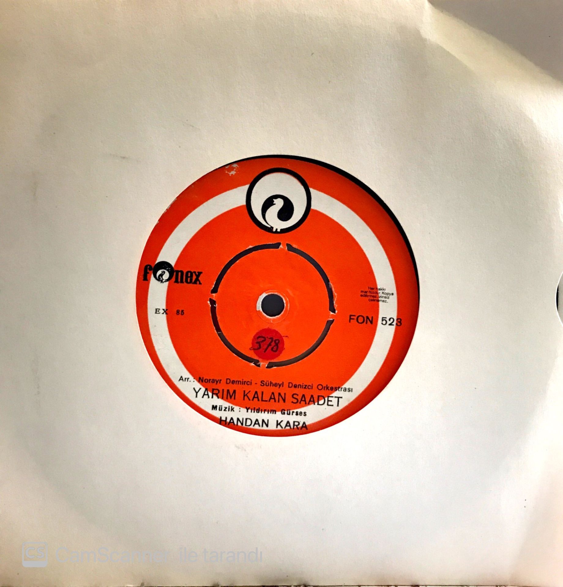 Handan Kara Yarım kalan Saadet 45lik