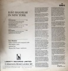 Ravi Shankar In New York LP