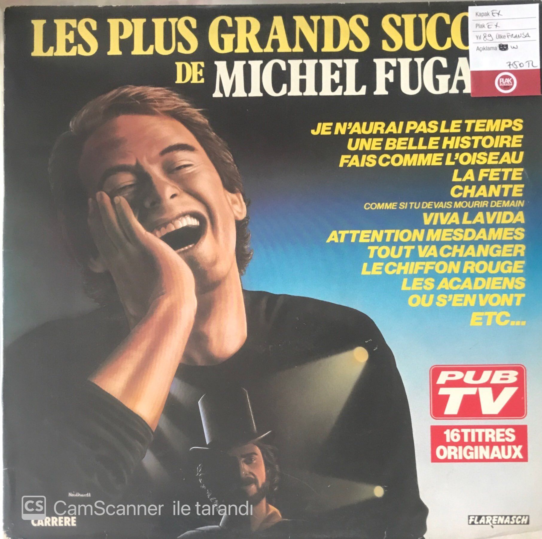 Les Plus Grands Succes De Michel Fugain LP