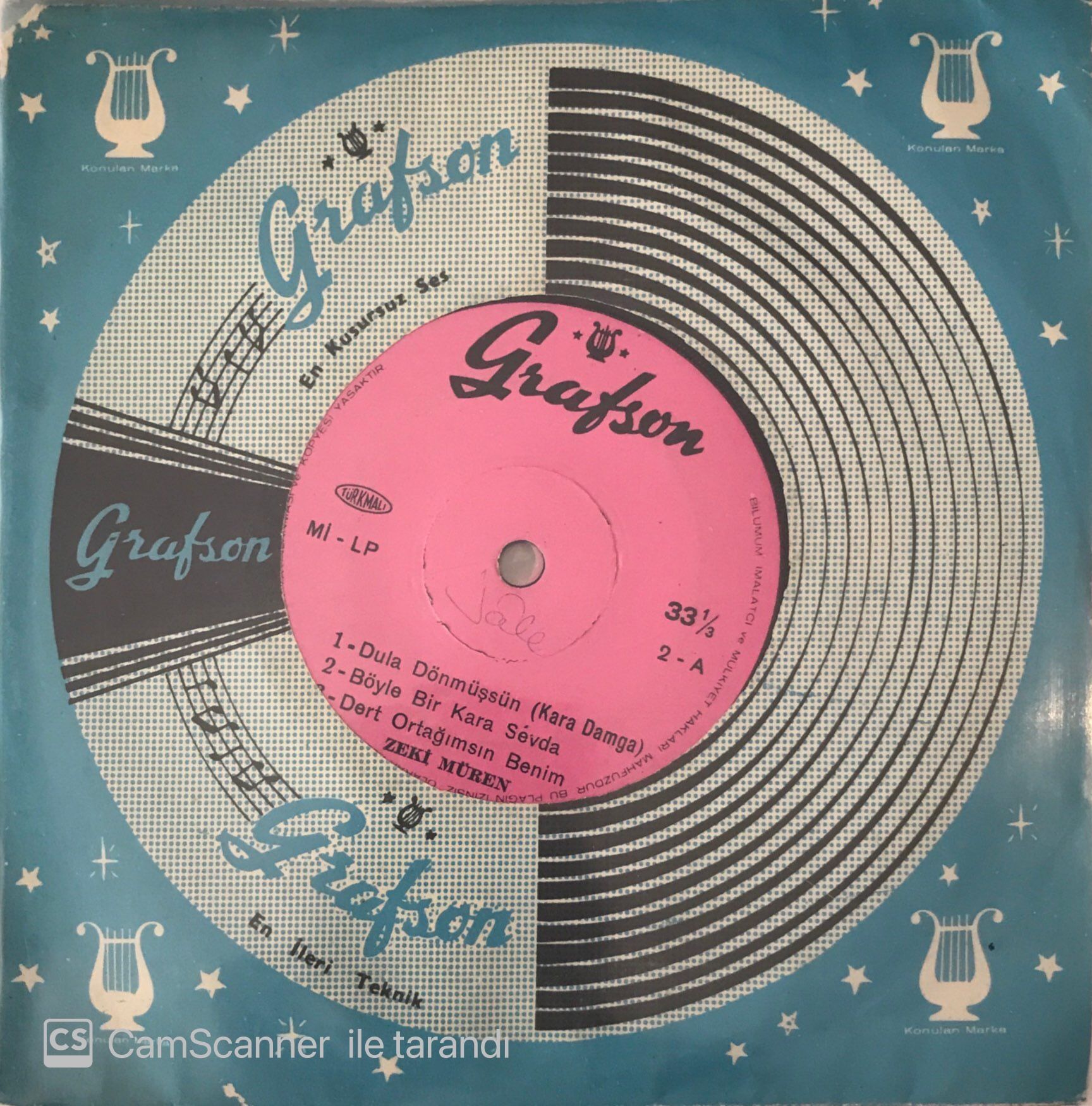 Zeki Müren Dula Dönmüşsün Mini LP 45lik