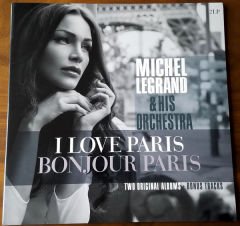 Michel Legrand & His Orchestra – I Love Paris & Bonjour Paris Double LP