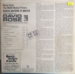 Music Form The Motion Picture ''Quick, Before It Melts'' LP