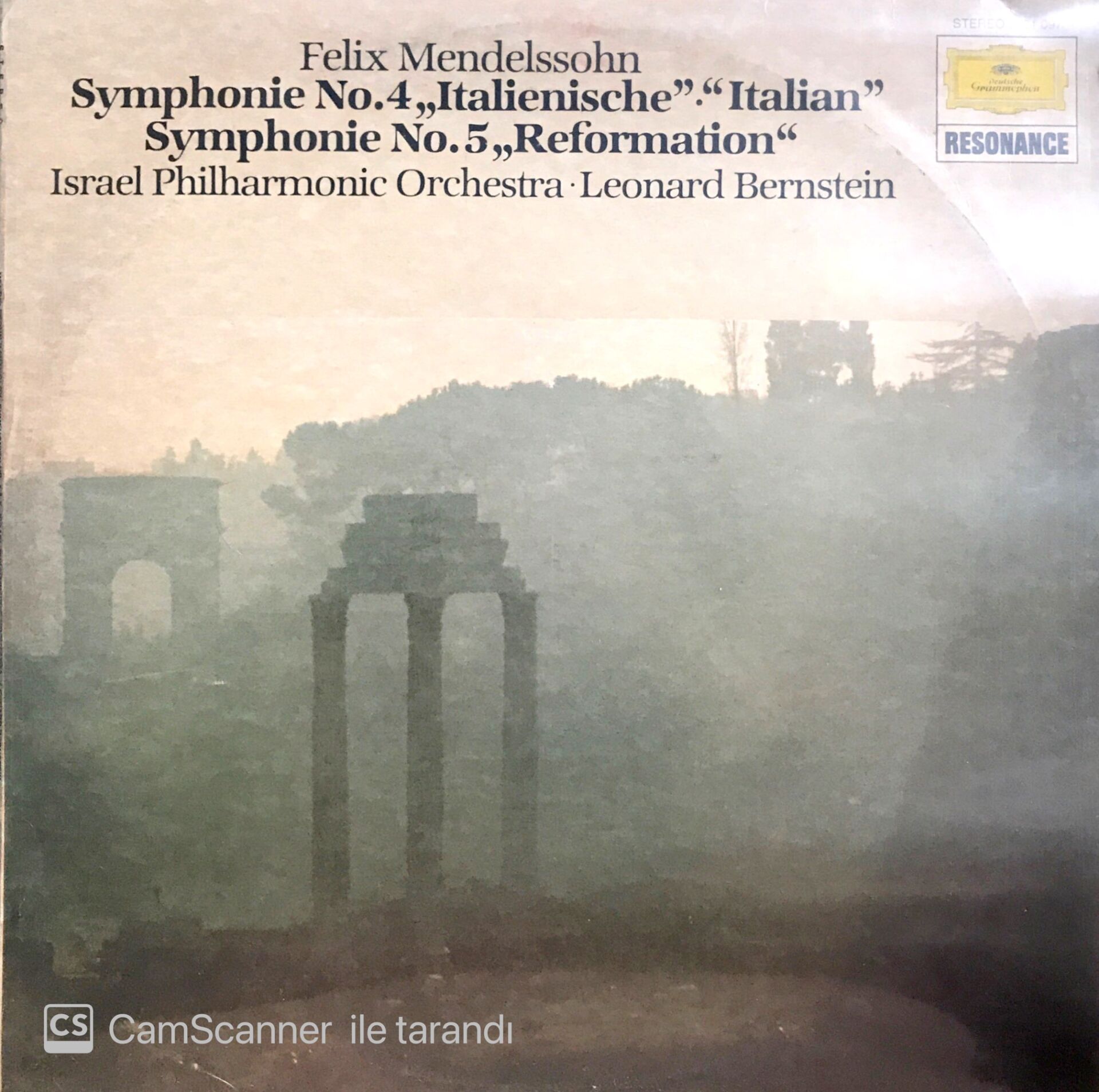 Mendelssohn / Israel Philharmonic Orchestra - Leonard Bernstein LP