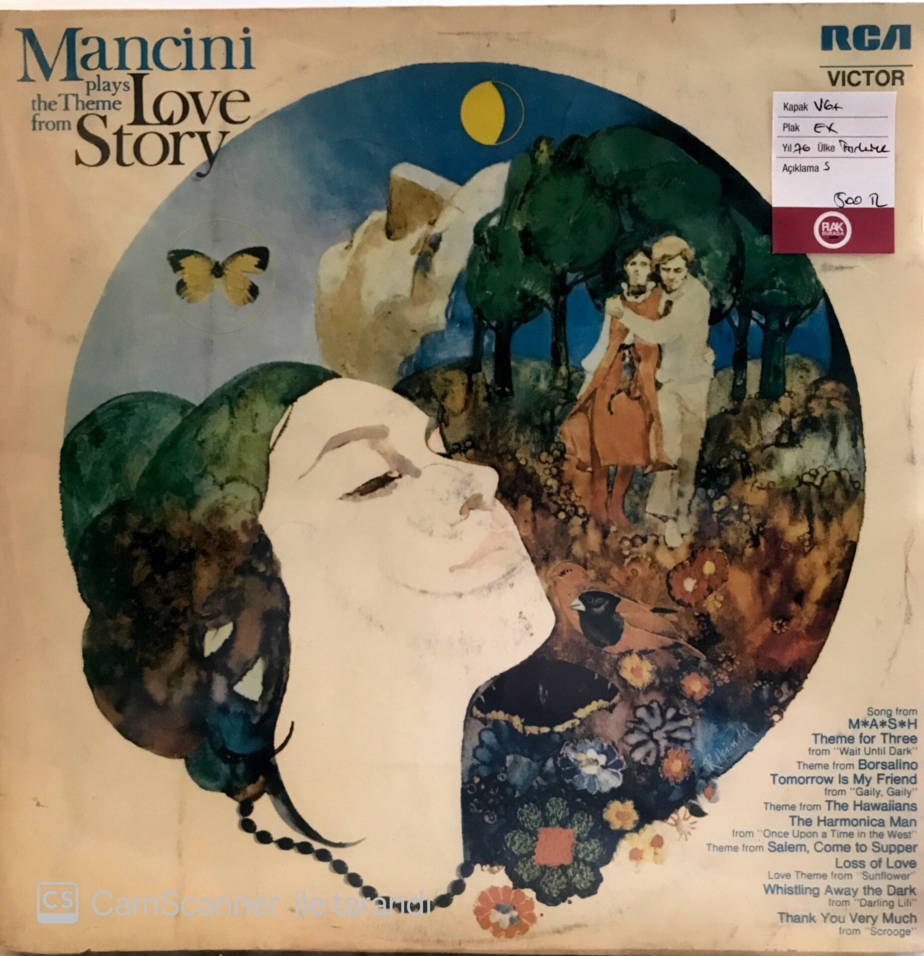 Mancini Plays The Theme From ''Love Story'' Soundtrack LP