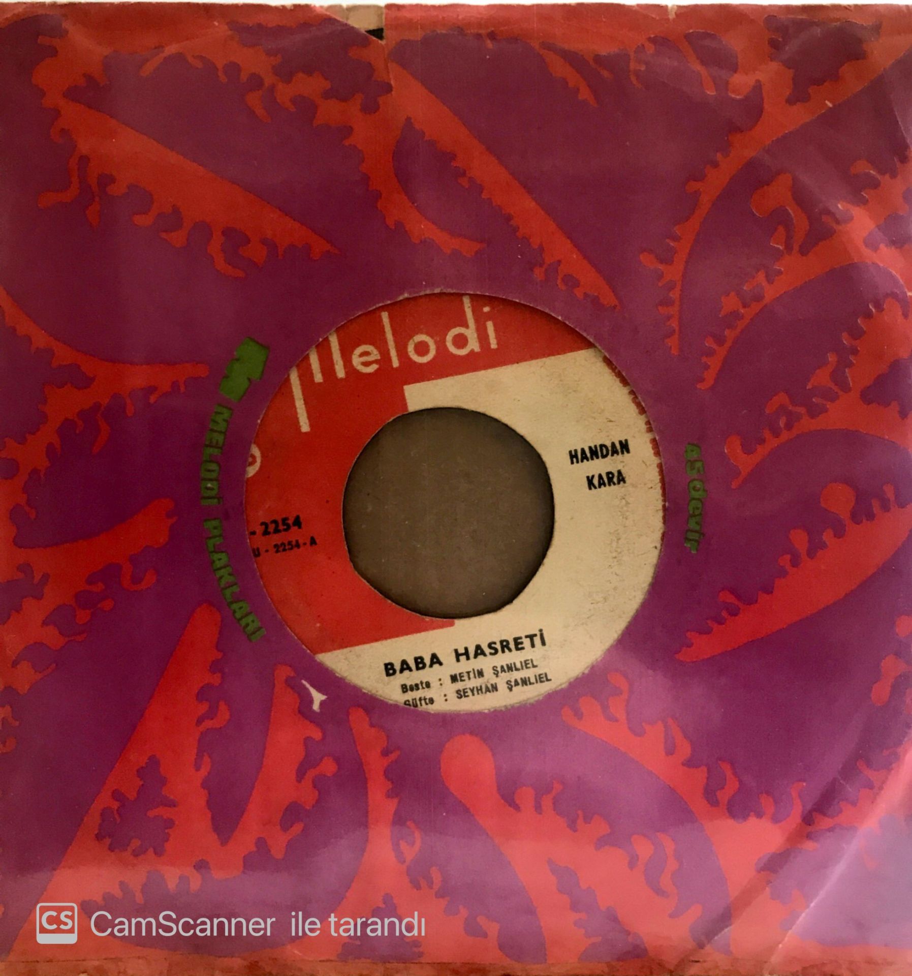 Handan Kara Baba Hasreti 45lik