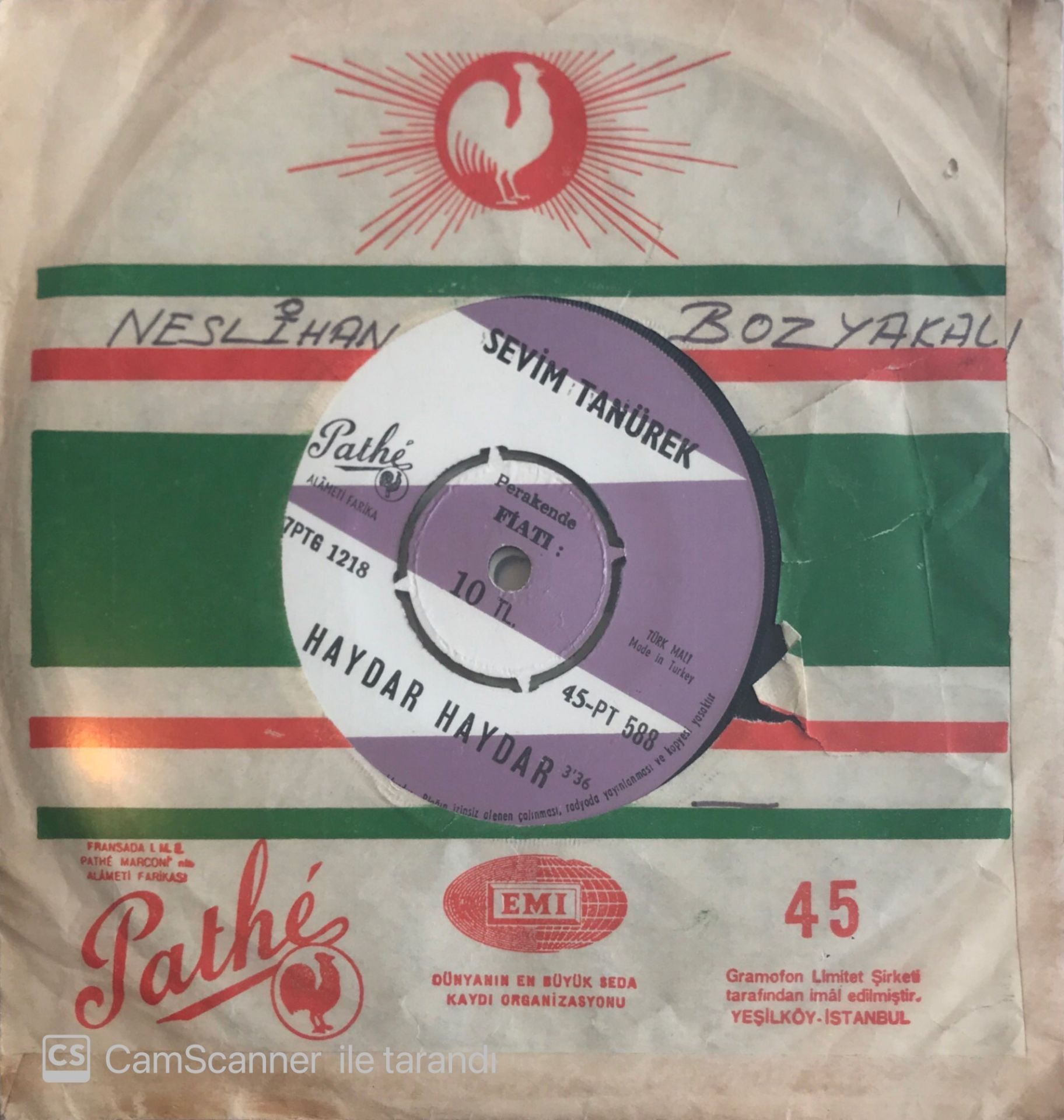 Sevim Tanürek  - Erenler 45lik