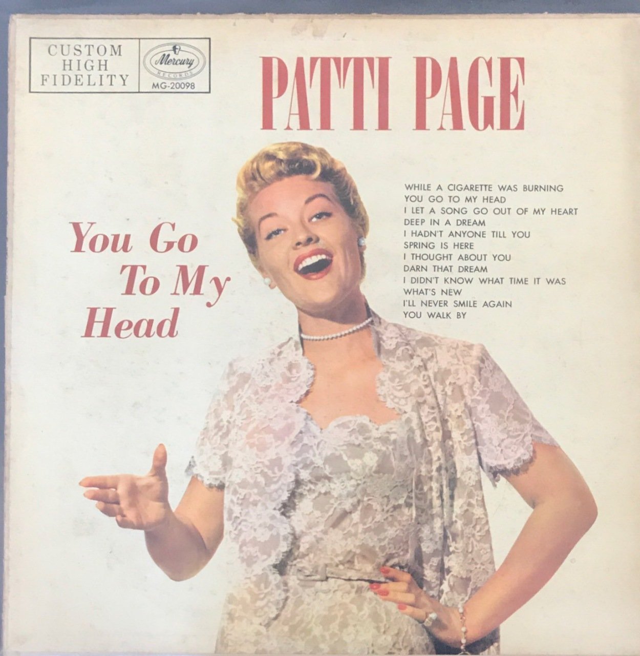 Patti Page You Go To My Head LP