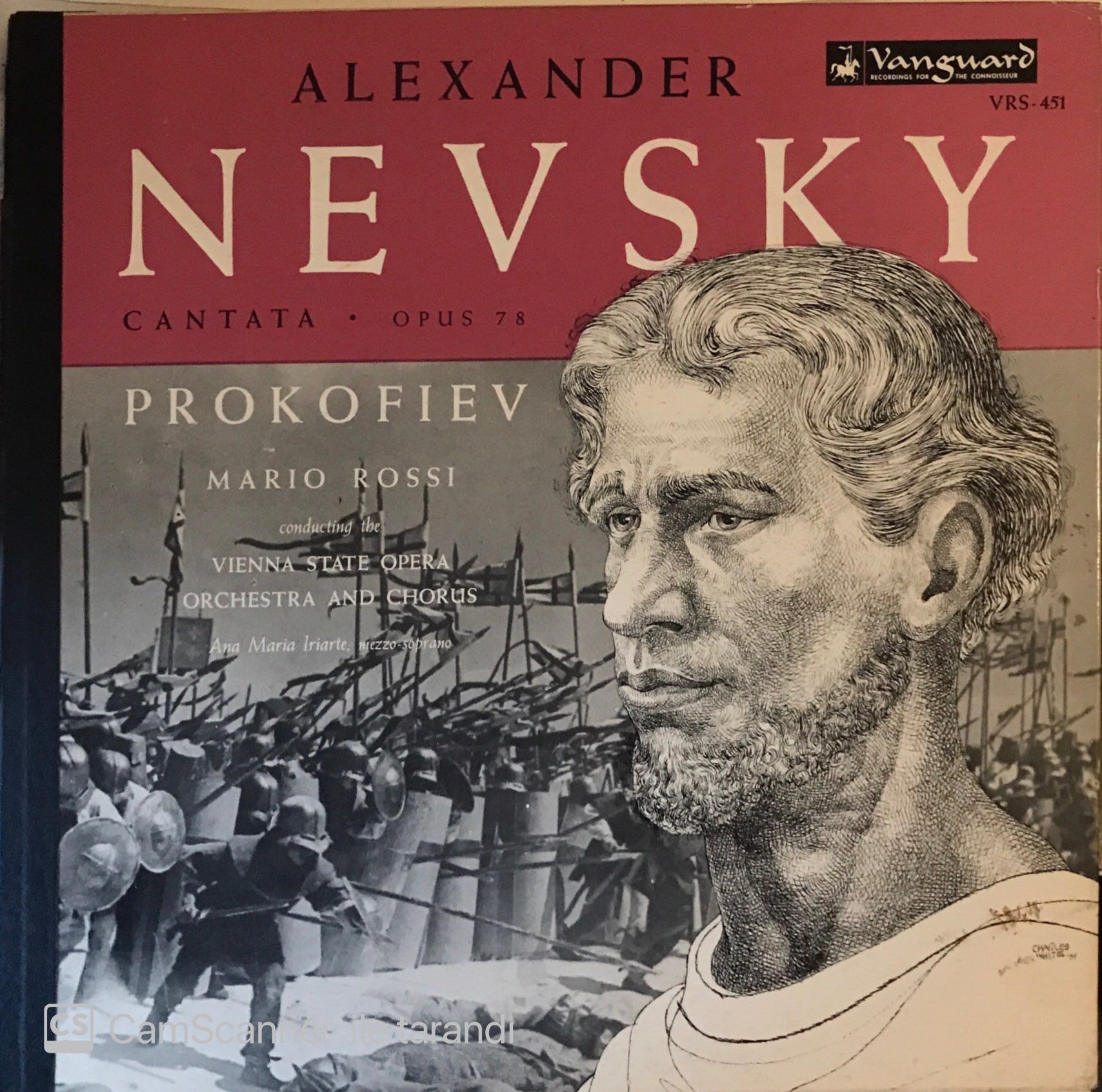 Alexander Nevsky Cantata Opus 78 Prokofiev LP