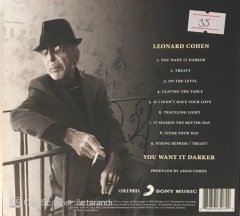 Leonard Cohen You Want It Darker CD
