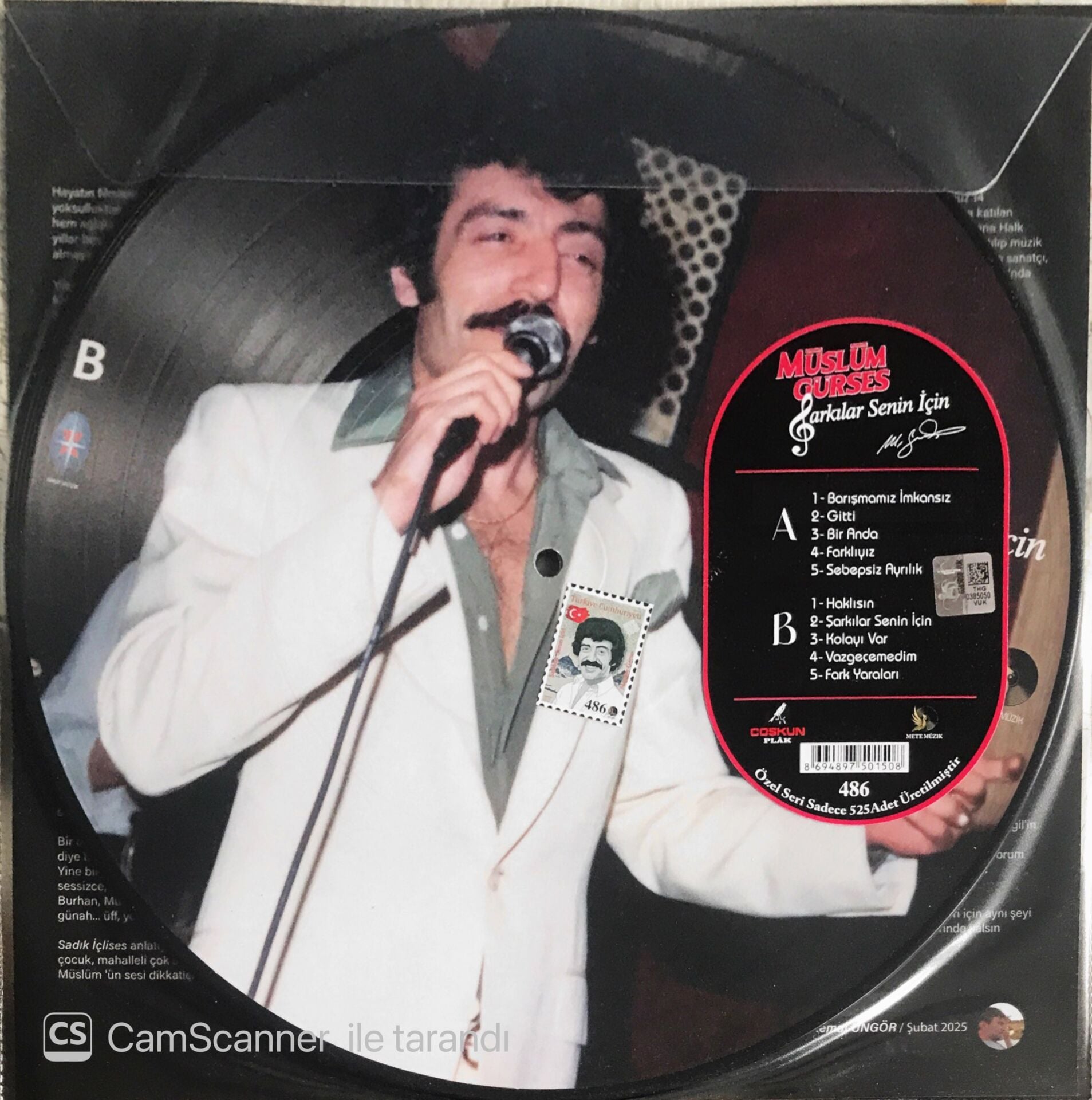 Müslüm Gürses - Şarkılar Senin İçin ( Picture Disc ) - LP
