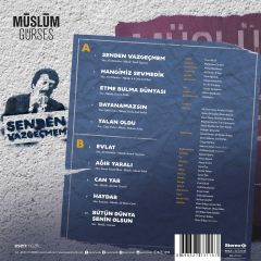 Müslüm Gürses Senden Vazgeçmem LP