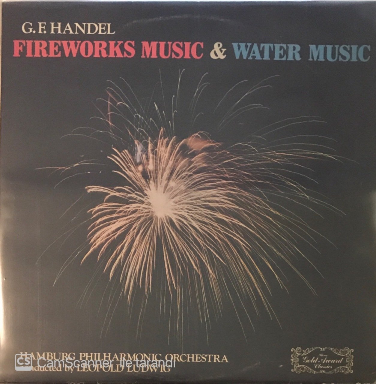 Georg Friedrich Handel Fireworks Music & Water Music LP