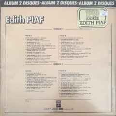 Edith Piaf La Vie En Rose Double LP