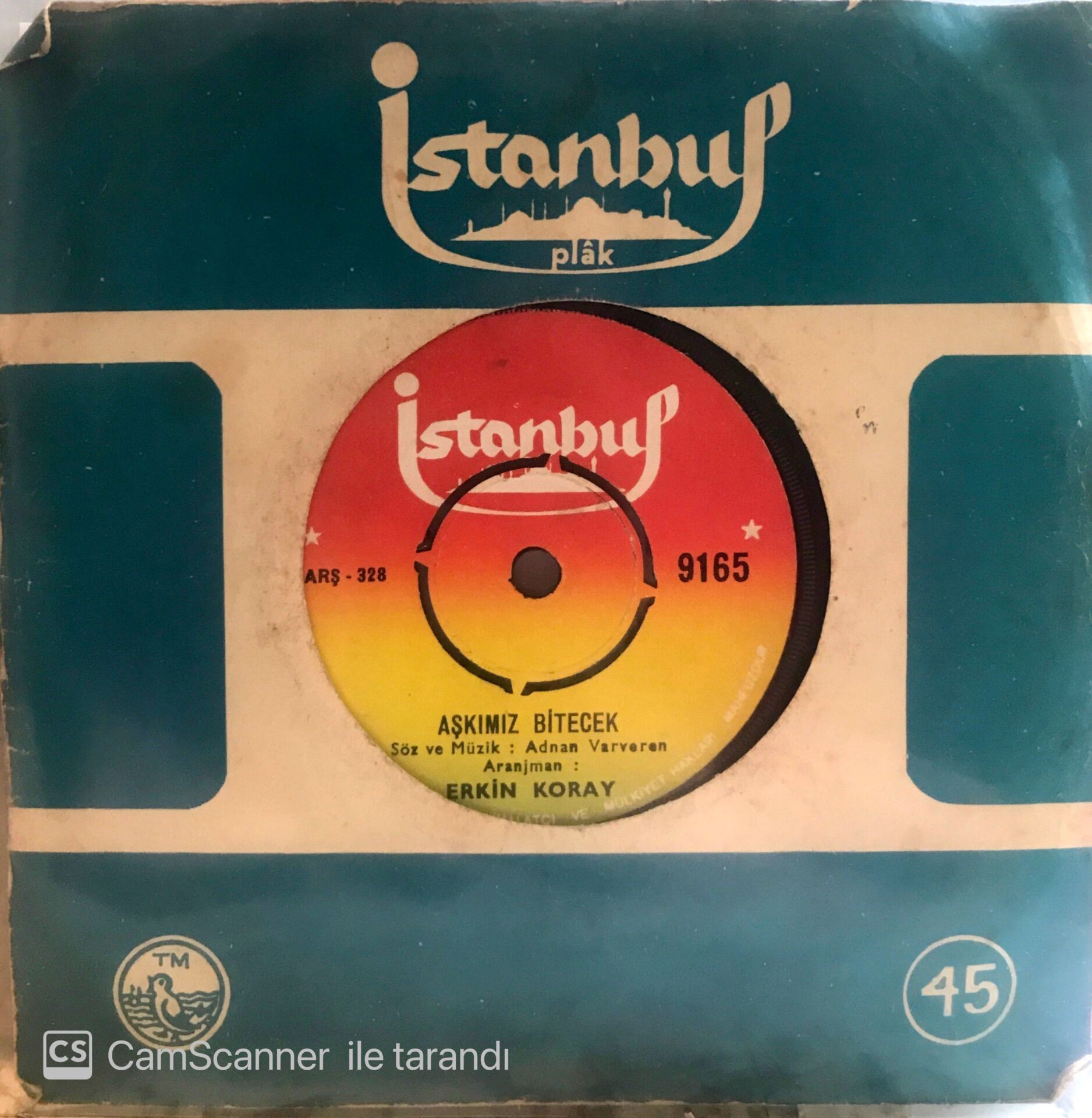 Erkin Koray - Aşkımız Bitecek 45lik