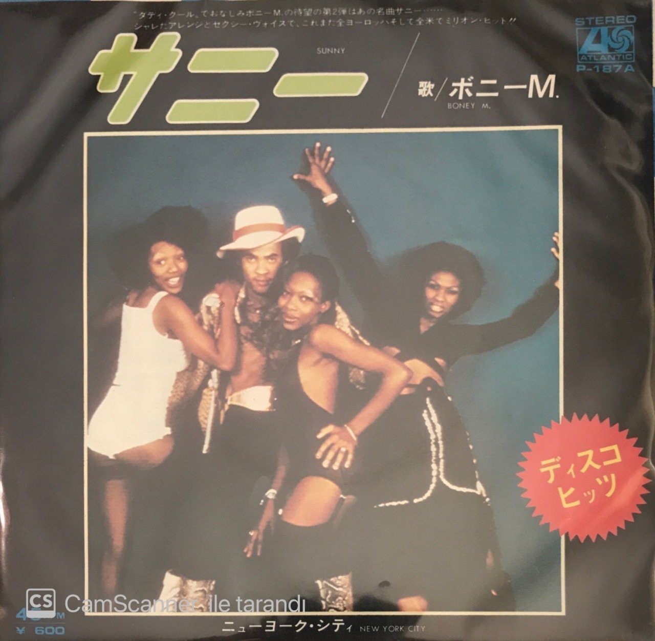 Boney M. Sunny Japon Baskı 45lik
