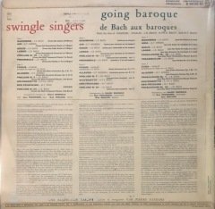 The Swingle Singers Going Baroque De Bach Aux Baroques LP