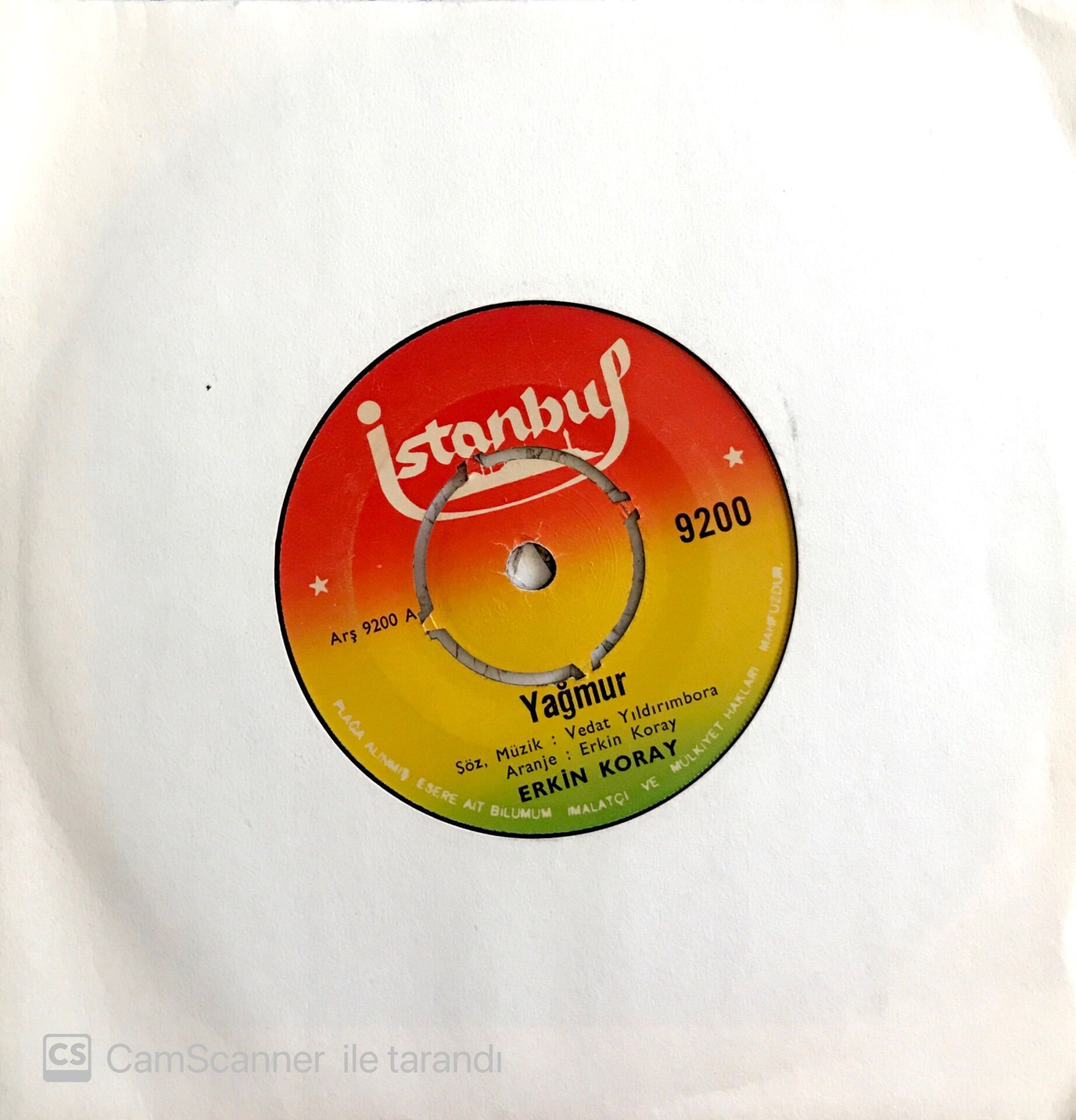 Erkin Koray / Yağmur 45'lik