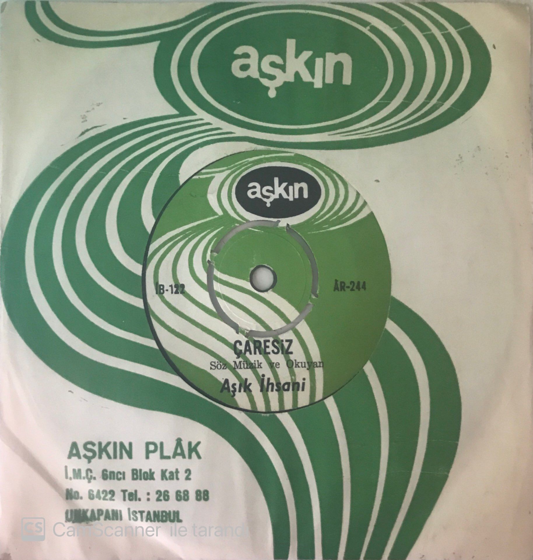 Aşık İhsani Çaresiz 45lik