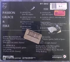 John Mclaughlin Al Di Meola Paco De Lucia Passion Grace & Fire CD