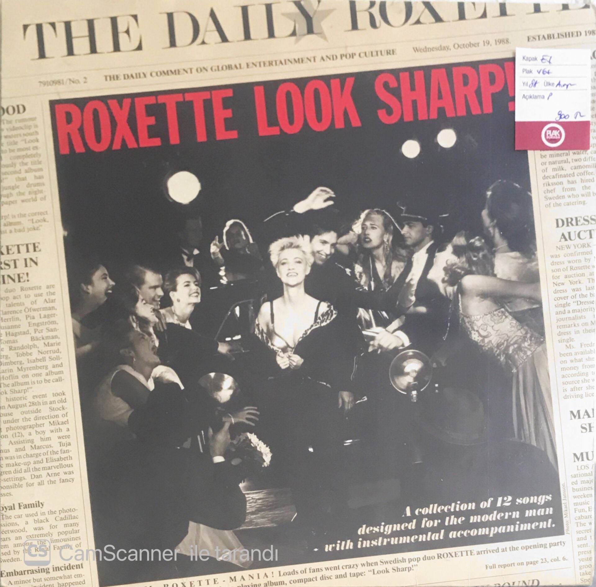 Roxette - Roxette Look Sharp - LP