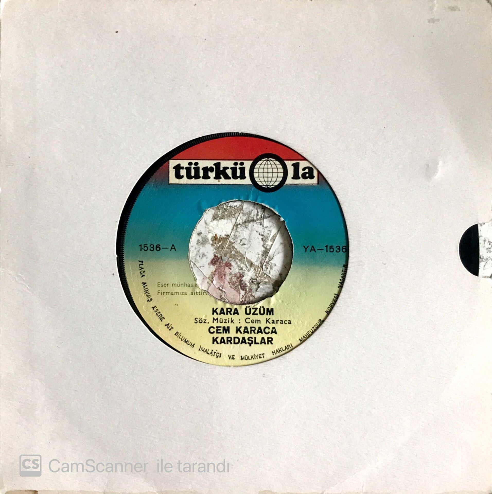 Cem Karaca Kara Üzüm 45lik