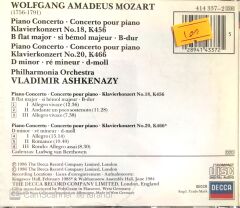 Mozart / Vladimir Ashkenazy CD