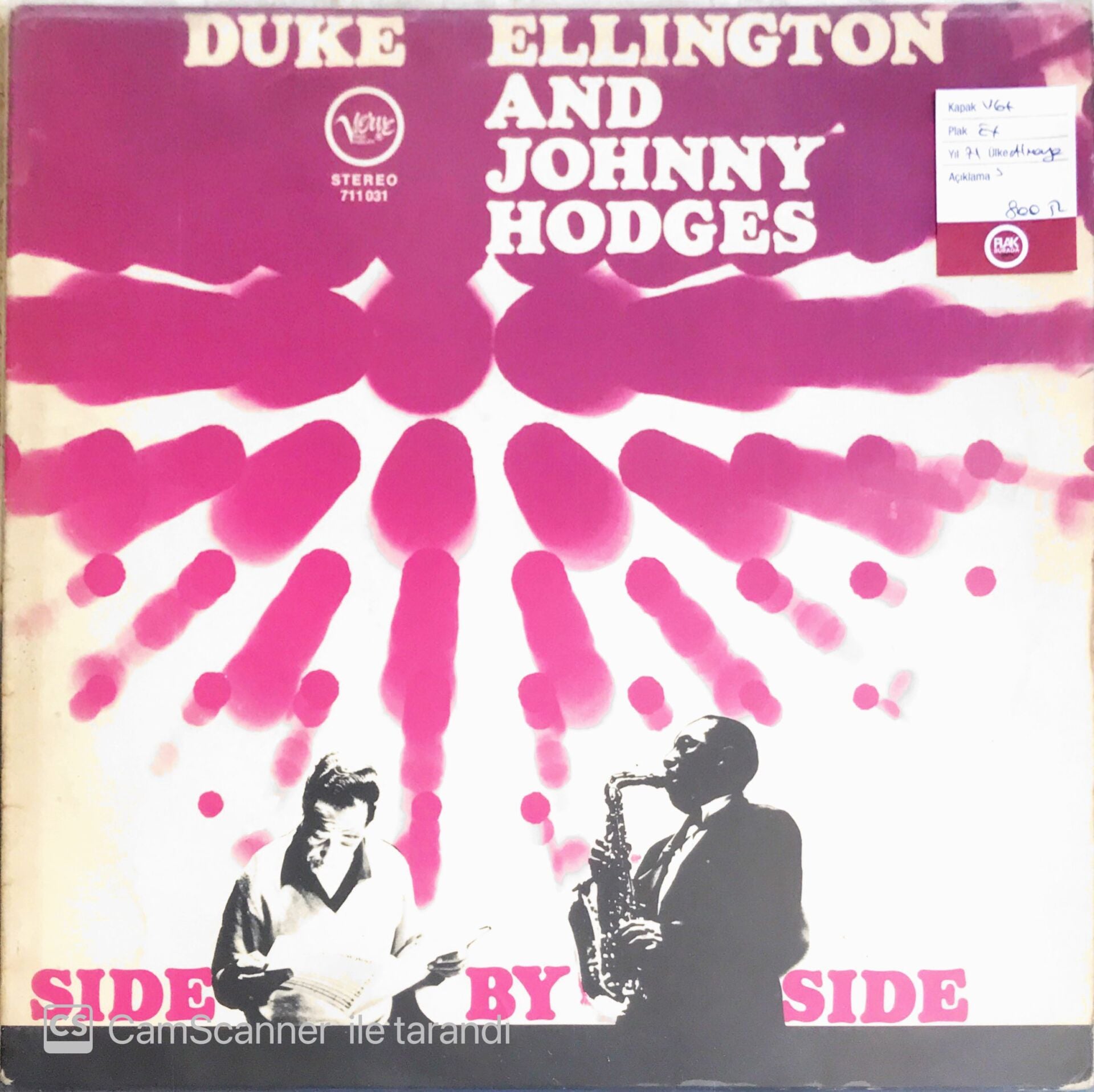 Duke Ellington And Johnny Hodges - Side By Side - LP