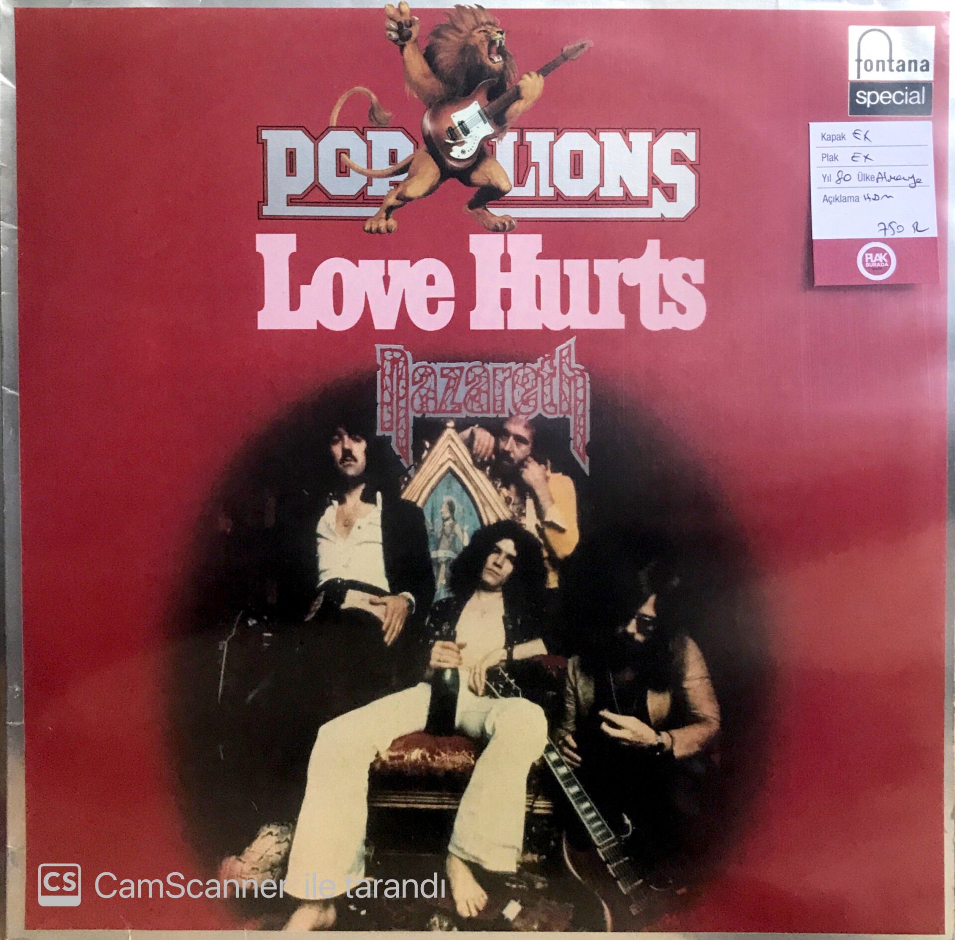 Nazareth / Pop Lions: Love Hurts LP