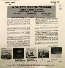 Hank Mobley Quintet - Mobley's 2nd Message LP