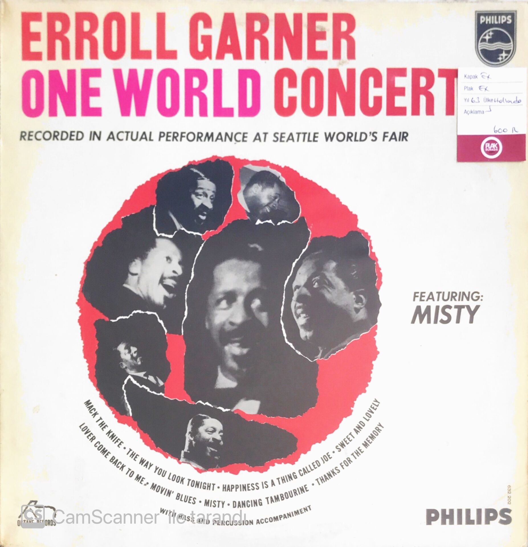 Erroll Garner - One World Concert - LP