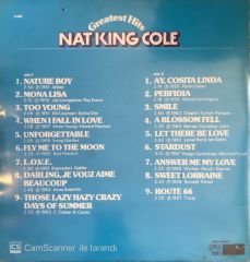 Nat King Cole Greatest Hits LP