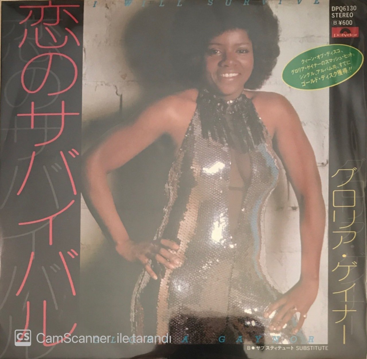 Gloria Gaynor I Will Survive Japon Baskı 45lik
