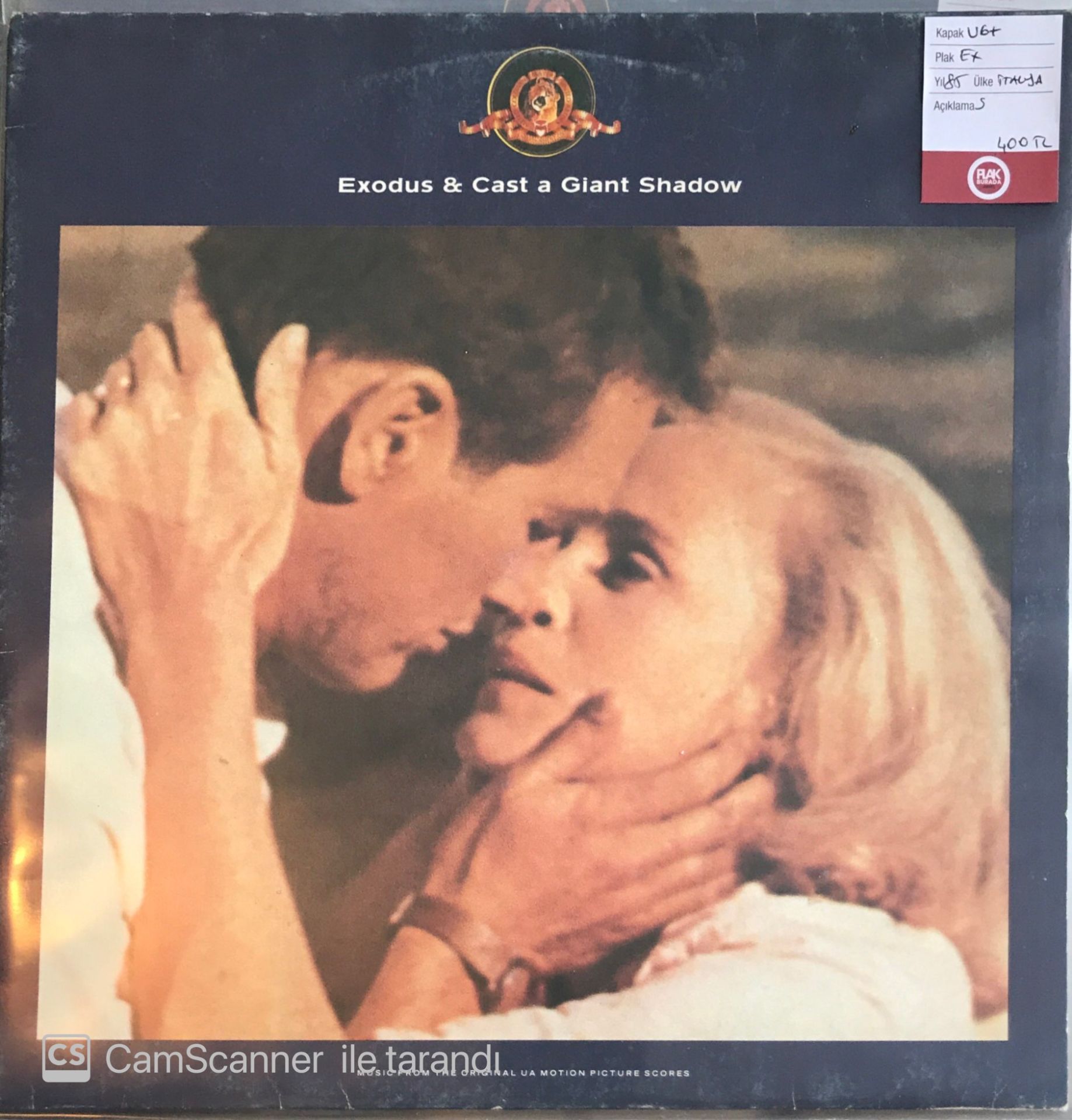 Exodus & Cast A Giant Shadow Soundtrack LP