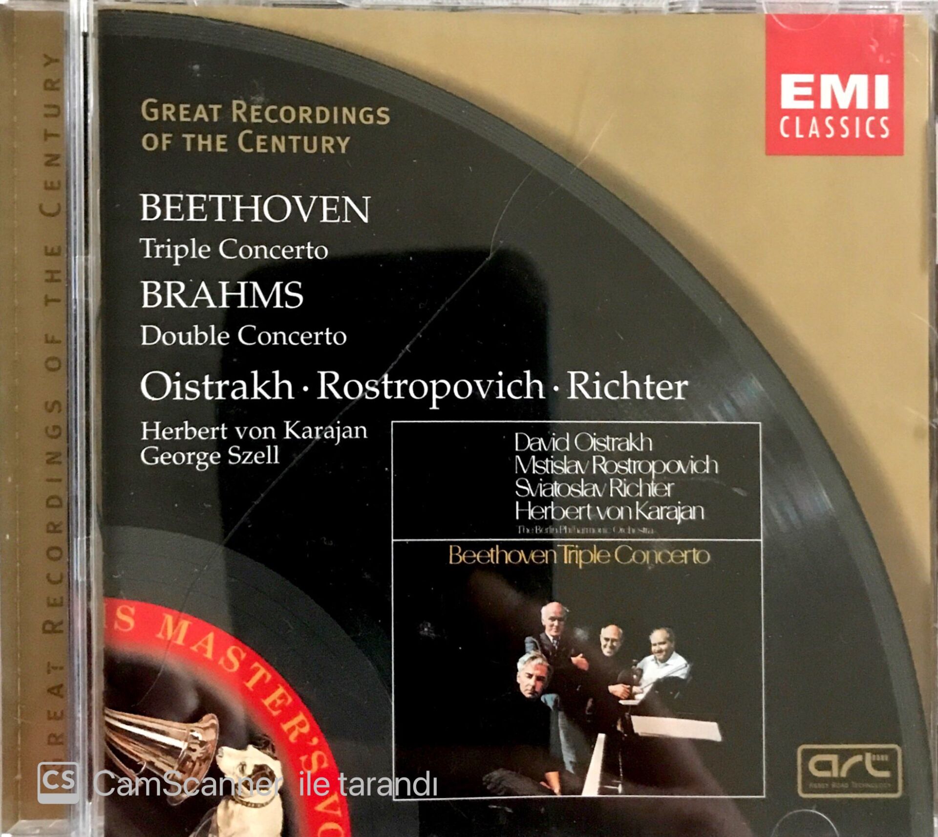 Beethoven: Triple Concerto / Oistrakh - Rostropovich - Richter CD