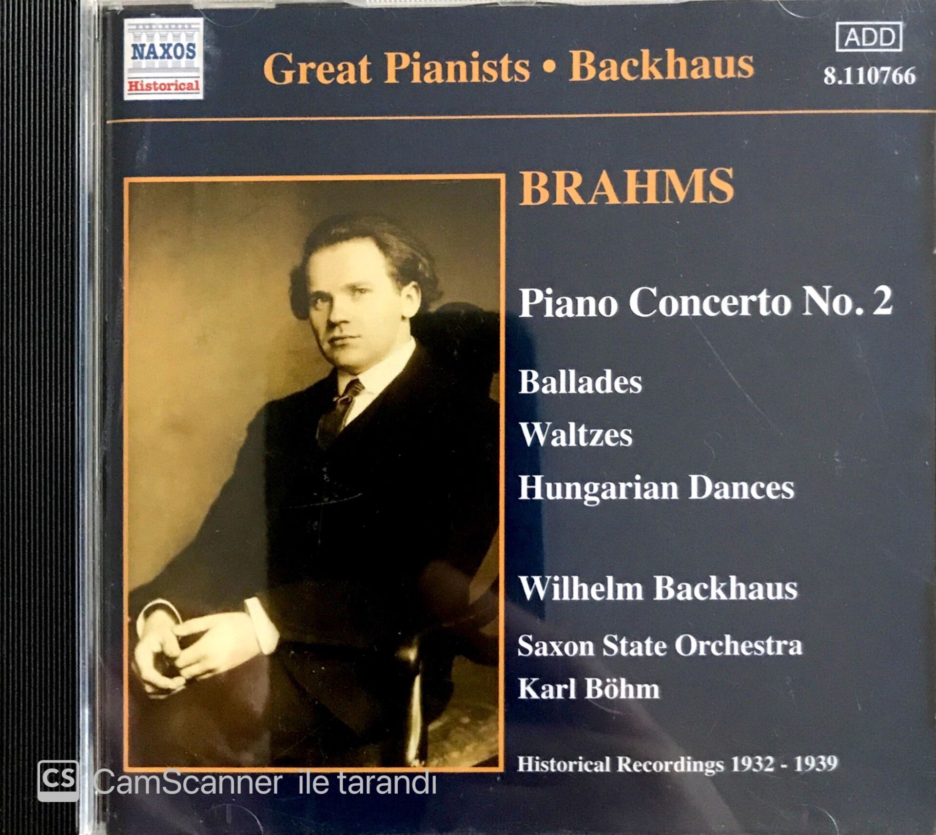 Brahms Piano Concerto No. 2 / Backhaus CD