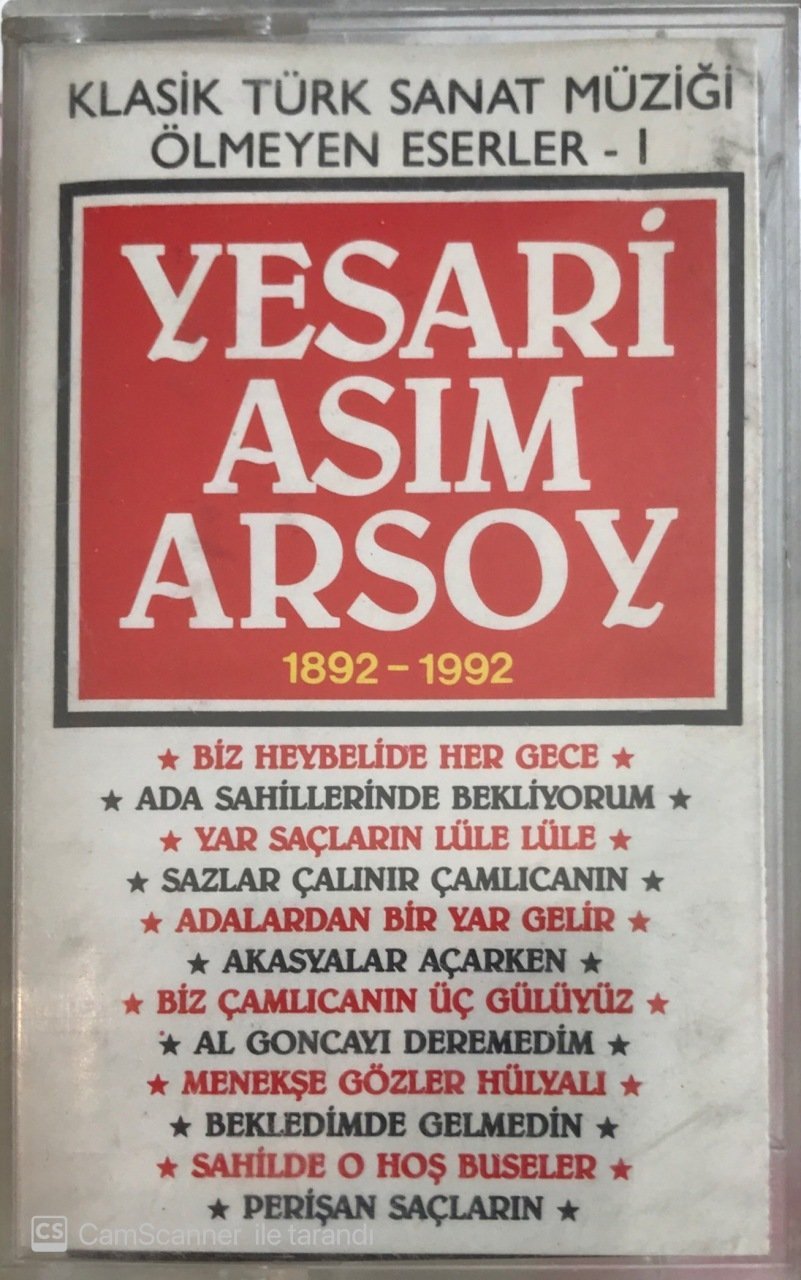 Yesari Asım Ersoy 1892-1992 KASET