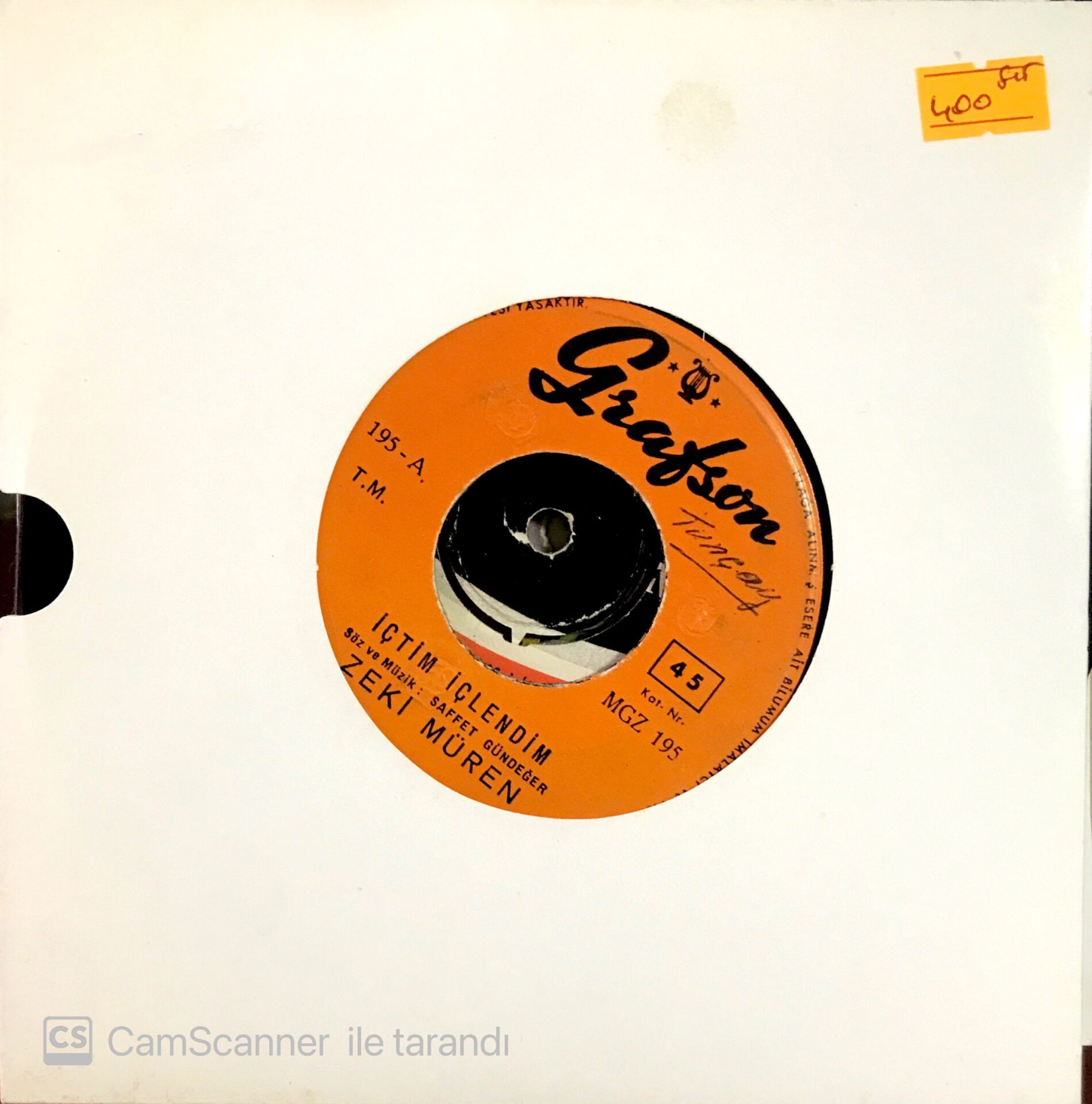 Zeki Müren - İçtim İçlendim 45lik