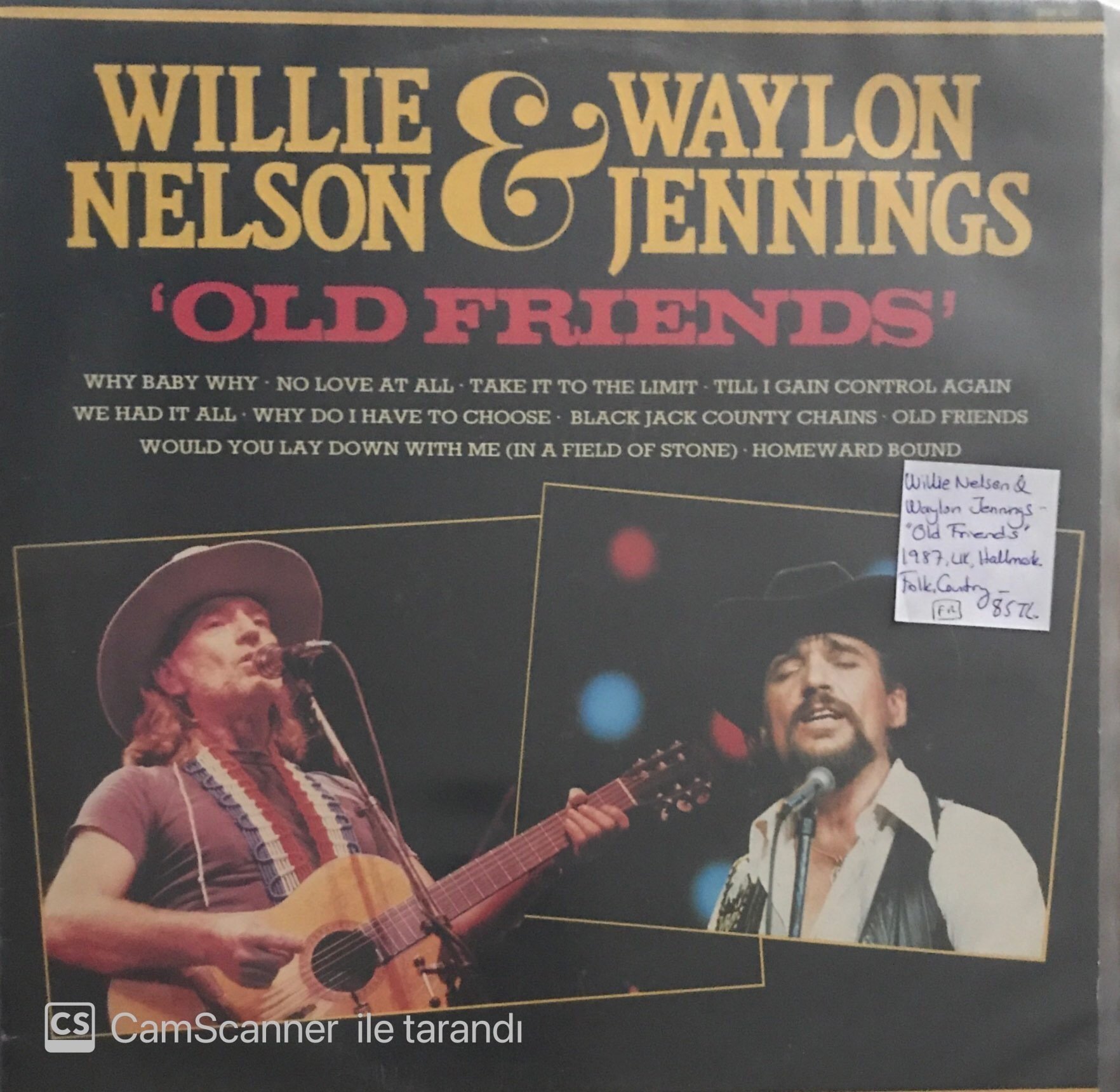 Willie Nelson Waylon Jennings Old Friends LP