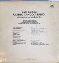 Gato Barbieri - Ultimo Tango A Parigi colonna sonora originale del film Soundtrack LP