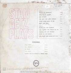 Stan Getz Plays - LP