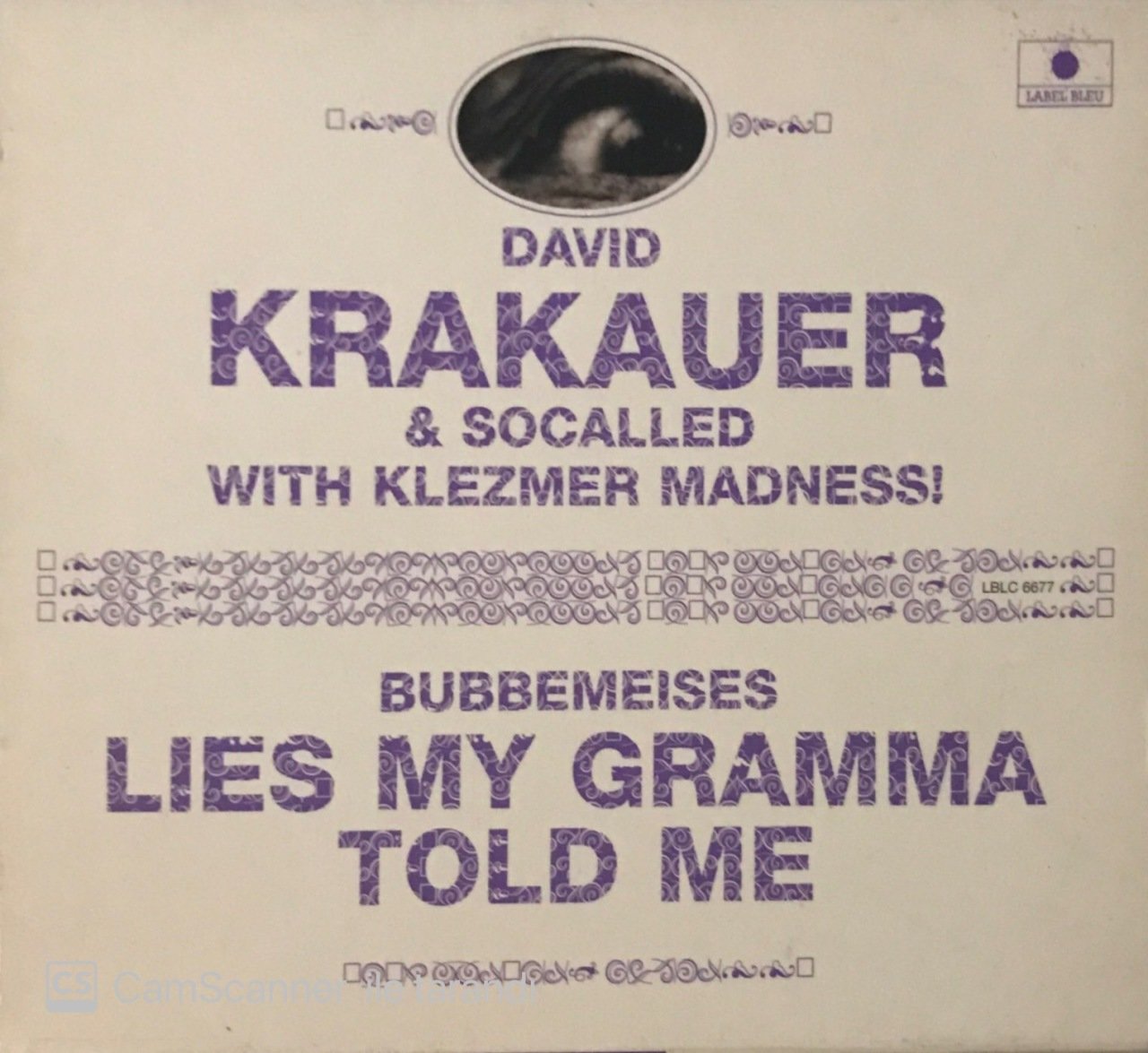 David Krakauer Bubbemeises CD