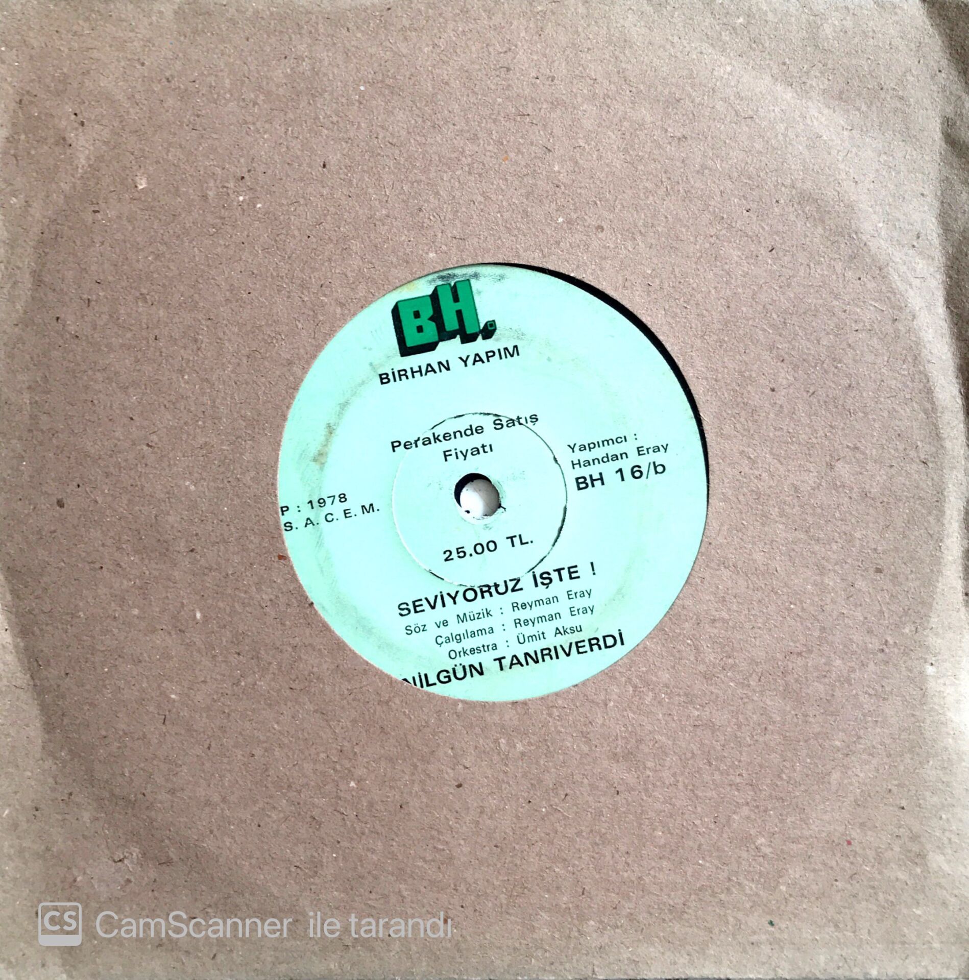 Nilgün Tanrıverdi / Seviyoruz İşte! 45'lik